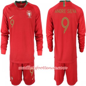 Maillot/Tenue Portugal ANDRE SILVA 9 Enfant Domicile Coupe du monde 2018 Manche Longue